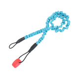 Maxbell Kayak Paddle Leash Safety Rod Leash with Adjustable Self Adhesive Sticker Blue