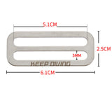 Maxbell Diving Weight Belt Slide Keeper Glider Adjustable for Snorkeling Water Sport