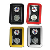 Maxbell Golf Ball Markers with Golf Hat Clips Attaches Easily to Golf Cap Sturdy Black