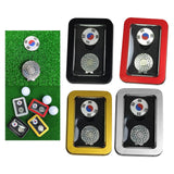 Maxbell Golf Ball Markers with Golf Hat Clips Attaches Easily to Golf Cap Sturdy Black