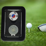 Maxbell Golf Ball Markers with Golf Hat Clips Attaches Easily to Golf Cap Sturdy Black