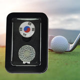 Maxbell Golf Ball Markers with Golf Hat Clips Attaches Easily to Golf Cap Sturdy Black