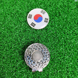 Maxbell Golf Ball Markers with Golf Hat Clips Attaches Easily to Golf Cap Sturdy Red