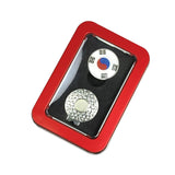 Maxbell Golf Ball Markers with Golf Hat Clips Attaches Easily to Golf Cap Sturdy Red