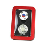 Maxbell Golf Ball Markers with Golf Hat Clips Attaches Easily to Golf Cap Sturdy Red