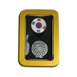 Maxbell Golf Ball Markers with Golf Hat Clips Attaches Easily to Golf Cap Sturdy Gold