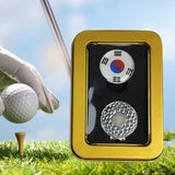 Maxbell Golf Ball Markers with Golf Hat Clips Attaches Easily to Golf Cap Sturdy Gold