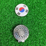 Maxbell Golf Ball Markers with Golf Hat Clips Attaches Easily to Golf Cap Sturdy Silver