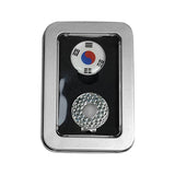 Maxbell Golf Ball Markers with Golf Hat Clips Attaches Easily to Golf Cap Sturdy Silver