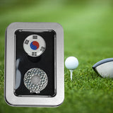 Maxbell Golf Ball Markers with Golf Hat Clips Attaches Easily to Golf Cap Sturdy Silver