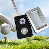 Maxbell Golf Ball Markers with Golf Hat Clips Attaches Easily to Golf Cap Sturdy Silver