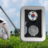 Maxbell Golf Ball Markers with Golf Hat Clips Attaches Easily to Golf Cap Sturdy Silver