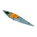 Maxbell Kayak Cockpit Drape Cover Adjustable with Hook for Kayak Outdoor Indoor orange XL