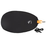 Maxbell Kayak Cockpit Drape Cover Adjustable with Hook for Kayak Outdoor Indoor black XL