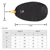 Maxbell Kayak Cockpit Drape Cover Adjustable with Hook for Kayak Outdoor Indoor black XL