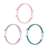 Maxbell Pilates Resistance Ring Yoga Circle Dual Handles Training for Fitness Thighs Pink