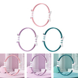 Maxbell Pilates Resistance Ring Yoga Circle Dual Handles Training for Fitness Thighs Pink