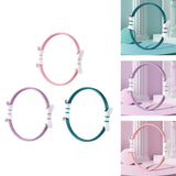 Maxbell Pilates Resistance Ring Yoga Circle Dual Handles Training for Fitness Thighs Pink