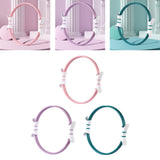 Maxbell Pilates Resistance Ring Yoga Circle Dual Handles Training for Fitness Thighs Pink