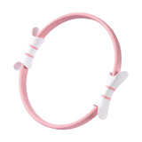 Maxbell Pilates Resistance Ring Yoga Circle Dual Handles Training for Fitness Thighs Pink