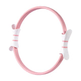 Maxbell Pilates Resistance Ring Yoga Circle Dual Handles Training for Fitness Thighs Pink