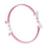 Maxbell Pilates Resistance Ring Yoga Circle Dual Handles Training for Fitness Thighs Pink