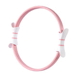 Maxbell Pilates Resistance Ring Yoga Circle Dual Handles Training for Fitness Thighs Pink