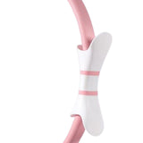 Maxbell Pilates Resistance Ring Yoga Circle Dual Handles Training for Fitness Thighs Pink