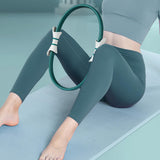 Maxbell Pilates Resistance Ring Yoga Circle Dual Handles Training for Fitness Thighs Green