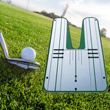 Maxbell Golf Putting Alignment Mirror Lightweight Training for Home Backyard Office Green
