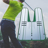 Maxbell Golf Putting Alignment Mirror Lightweight Training for Home Backyard Office Green