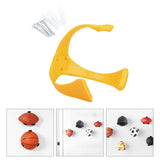 Maxbell Maxbell Ball Storage Rack Support Ball Holder Claw for Basketball Soccer Rugby Yellow