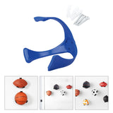 Maxbell Maxbell Ball Storage Rack Support Ball Holder Claw for Basketball Soccer Rugby Blue