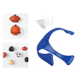 Maxbell Maxbell Ball Storage Rack Support Ball Holder Claw for Basketball Soccer Rugby Blue