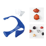 Maxbell Maxbell Ball Storage Rack Support Ball Holder Claw for Basketball Soccer Rugby Blue