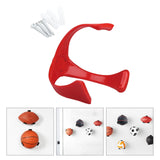 Maxbell Maxbell Ball Storage Rack Support Ball Holder Claw for Basketball Soccer Rugby Red