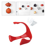 Maxbell Maxbell Ball Storage Rack Support Ball Holder Claw for Basketball Soccer Rugby Red