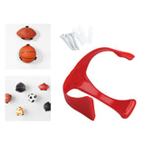 Maxbell Maxbell Ball Storage Rack Support Ball Holder Claw for Basketball Soccer Rugby Red