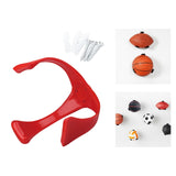 Maxbell Maxbell Ball Storage Rack Support Ball Holder Claw for Basketball Soccer Rugby Red