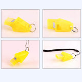 Maxbell Sports Whistles with Lanyard Referee Whistle for Survival Outdoor Yellow