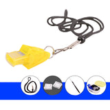 Maxbell Sports Whistles with Lanyard Referee Whistle for Survival Outdoor Yellow