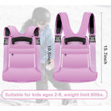 Maxbell Kids Ski and Snowboard Harness Winter Sports Learn to Ski Safely Ski Halter Pink