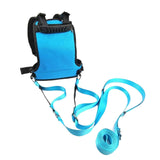 Maxbell Kids Ski and Snowboard Harness Teaching Ski Roller Skating Trainer Backpack blue