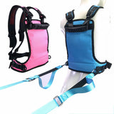 Maxbell Kids Ski and Snowboard Harness Teaching Ski Roller Skating Trainer Backpack blue