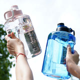 Maxbell Portable Water Bottle Marker Wide Mouth Drinking for sports Running 1500ml Pink
