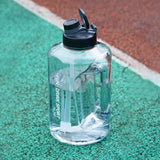 Maxbell Portable Water Bottle Marker Wide Mouth Drinking for sports Running 1500ml Grey