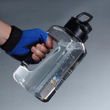 Maxbell Portable Water Bottle Marker Wide Mouth Drinking for sports Running 2000ml Grey