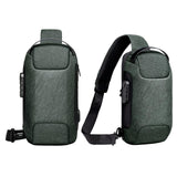 Maxbell Daypack Backpack Shoulder Pack Portable Code Lock Purse Men's Chest Bag Green