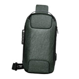 Maxbell Daypack Backpack Shoulder Pack Portable Code Lock Purse Men's Chest Bag Green
