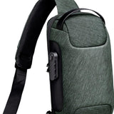 Maxbell Daypack Backpack Shoulder Pack Portable Code Lock Purse Men's Chest Bag Green